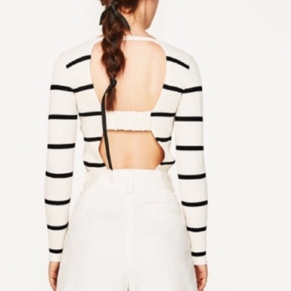 Zara | Sweaters | Zara Open Back 